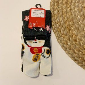 Shoes - 3/$23 White Cat Big Toe Socks NWT Shoes - 3/$23 White Cat Big Toe Socks NWT